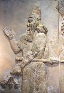 The stone relief of Sargon II