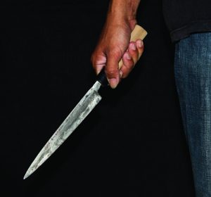killer with sharp knife