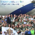 The pictures show President Reuven Rivlin ( R ) and Interior Minister Gidon Saar welcoming the new IDF Ôlone soldiersÕ who arrived in Israel this morning at Ben Gurion Airport as part of group of 338 new immigrants from all over North America. photo@shaharazran.com 917.697.4426