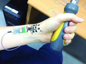 The electronic tattoo developed at Tel Aviv University